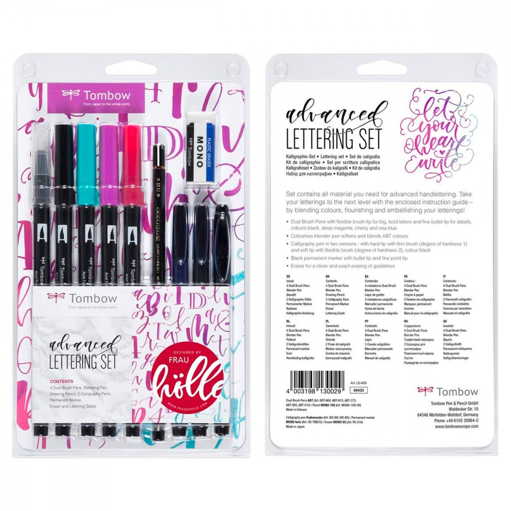 Rotuladores TOMBOW Set Lettering Avanzado.