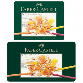 Caja Metal Pinturas Polychromos Faber Castell