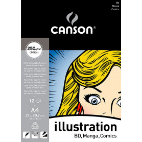 Bloc Illustration Liso 250 gr Canson