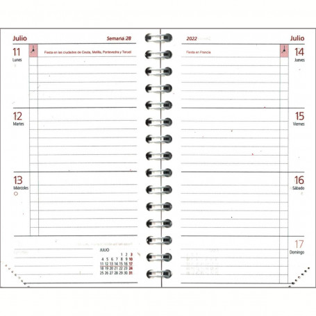  Agenda Cartera Liébana Semana Vista Contenido