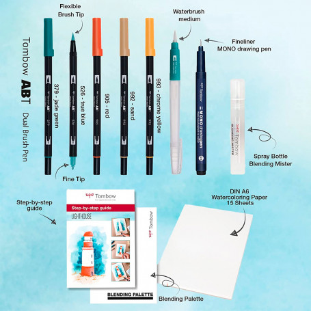 set-rotuladores-acuarelables-may-berry-tombow-goya-contenido-set-seaside