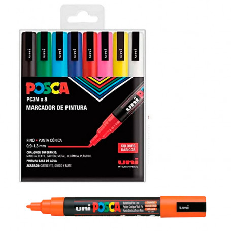 set-posca-8-colores-pc-3m-goya