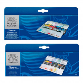 caja-medias-pastillas-acuarela-cotman-blue-box-winsor-newton-goya