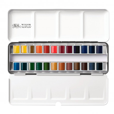 caja-medias-pastillas-acuarela-cotman-blue-box-winsor-newton-goya