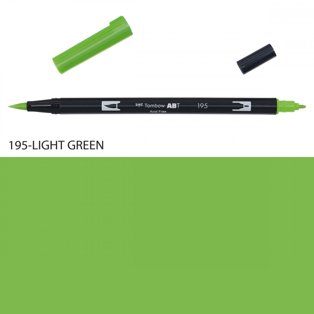 Rotulador dual brush ABT - Verde - 296 - Tombow
