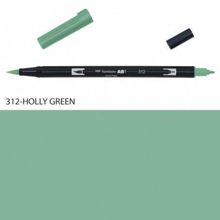 rotulador-abt-dual-brush-tombow-gama-verdes-y-azules-goya-312-holly-green