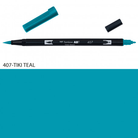 rotulador-abt-dual-brush-tombow-gama-verdes-y-azules-goya-407-tiki-teal