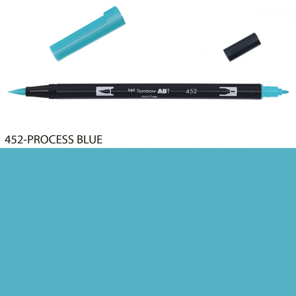 Tombow Abt Dual Brush Pen - 452 - Process Blue