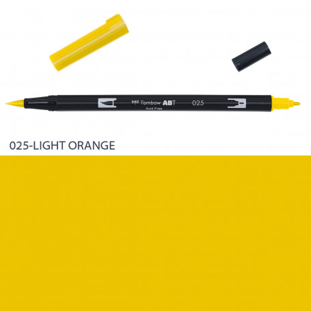 rotulador-abt-dual-brush-tombow-gama-ocres-amarillos-naranjas-y-rojos-goya-025-light-orange
