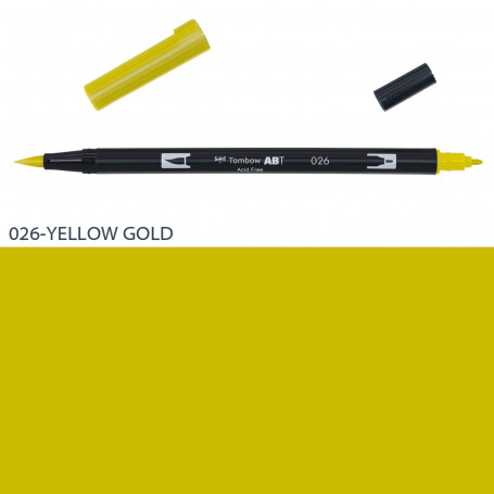 rotulador-abt-dual-brush-tombow-gama-ocres-amarillos-naranjas-y-rojos-goya-026-yellow-gold