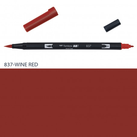 rotulador-abt-dual-brush-tombow-gama-ocres-amarillos-naranjas-y-rojos-goya-837-wine-red