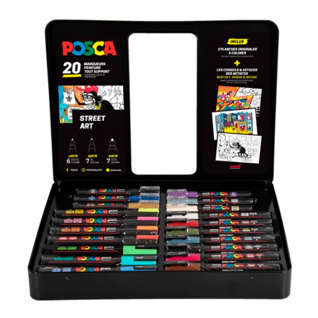  set-rotuladores-posca-street-art-goya-contenido