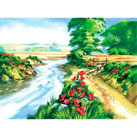 pintar-por-numeros-goya-pal13- campo-de-amapolas