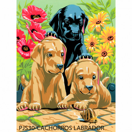 pintar-por-numeros-331-x-241-mm-goya-pjs30-cachorros-labrador