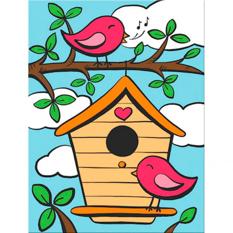pintar-por-números-proyectos-sencillos-goya-mfp-17-pajaros-cantores