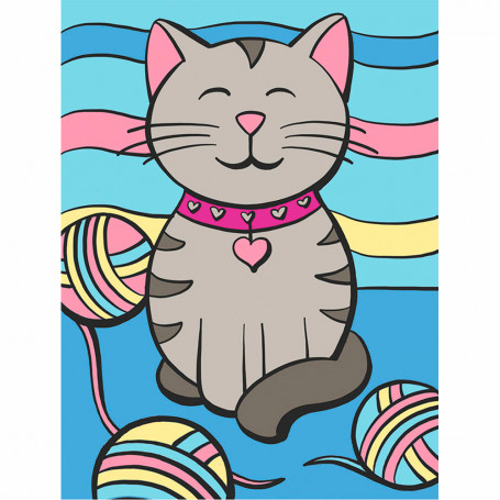 pintar-por-numeros-gatito-4-anos-goya