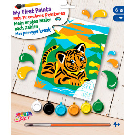 Pintar por Números Tigre 4+Años