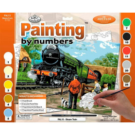 Pintar por Números Tren de Vapor