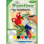 Pintar por Números 331 x 241 mm Loros en Bambú