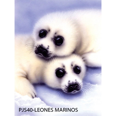Pintar por Números 331 x 241 mm Leones Marinos