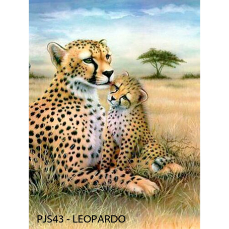 Pintar por Números 331 x 241 mm Leopardo