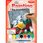 Pintar por Números 331 x 241 mm Set Dálmatas en Carro Bomberos