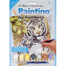 Pintar por Números Tigres Blancos