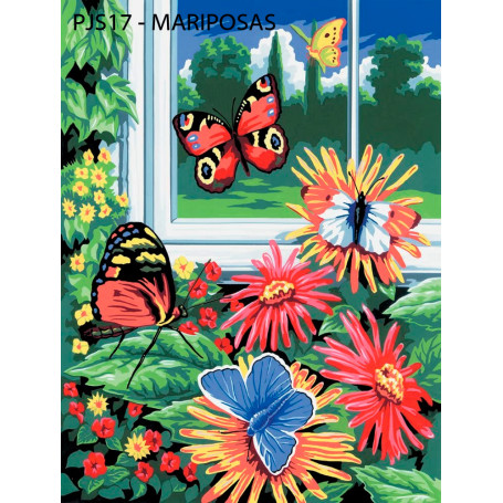 pintar-por-numeros-mariposas-goya