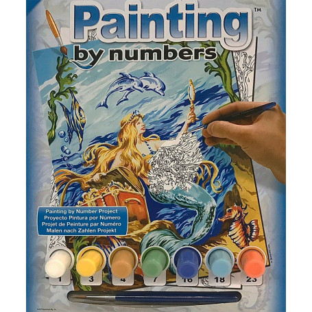 Pintar por Números 331 x 241 mm Set Sirena