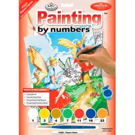 Pintar por Números 331 x 241 mm Hada de las Flores