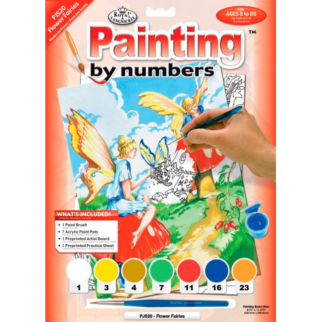 Pintar por Números 331 x 241 mm Set Hada de las Flores