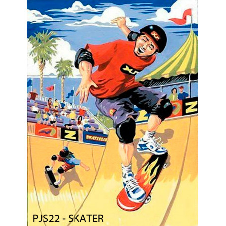 pintar-por-numeros-skater-goya