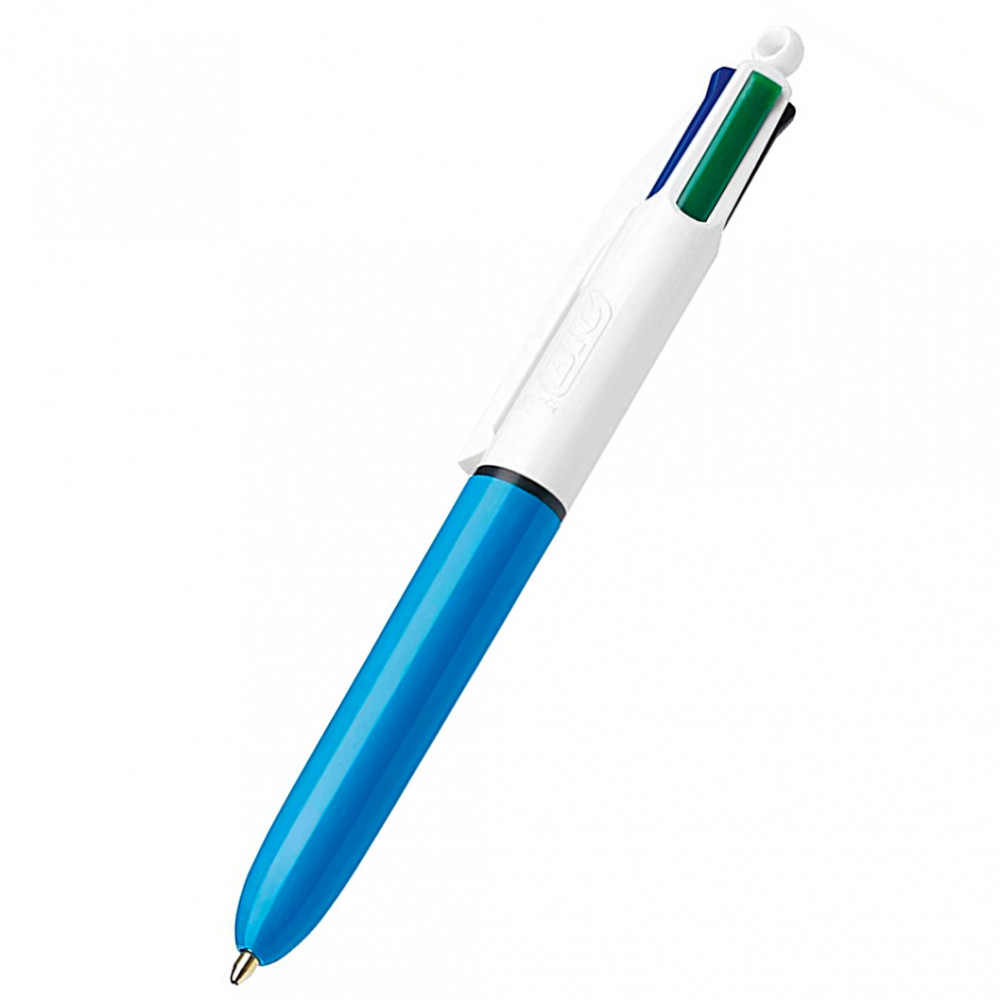 Bic Bolígrafos originales de 4 colores, bolígrafos multicolores todo en  uno, bolígrafos retráctiles, verde, azul, rojo, negro, 12 bolígrafos por