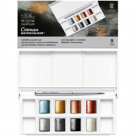 Set Bolsillo Acuarela Cotman Metálicos Winsor & Newton