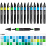 Rotuladores Promarker Gama Azules y Verdes Winsor & Newton