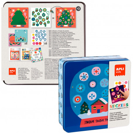 Caja Metálica Juego Gomets NavidadApli Kids