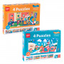 Caja 4 Puzles de Piezas XXL Apli Kids