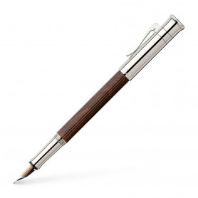 Estilográfica Grenadille Acabado Platino M Graf Von Faber Castell