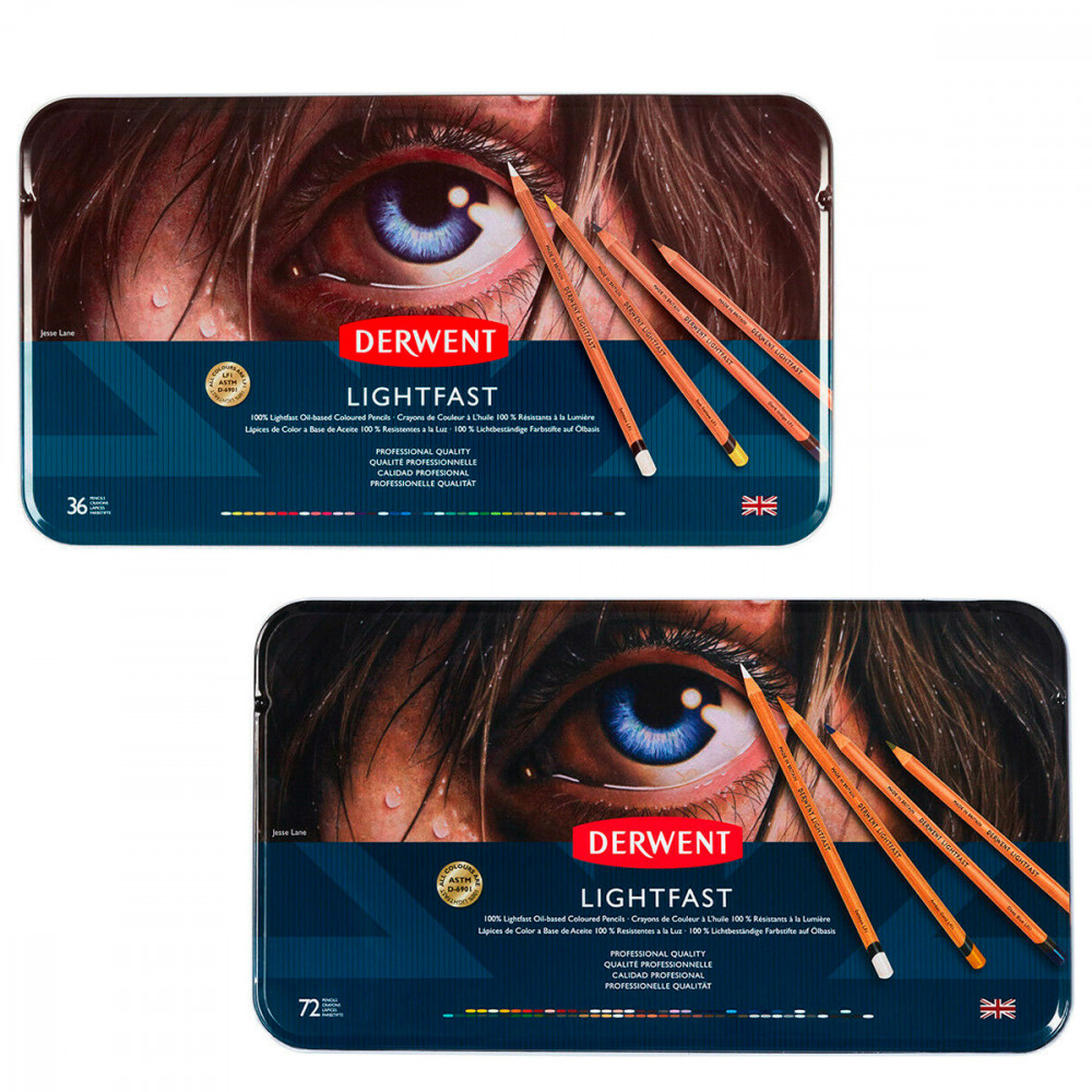 Matite Colorate Derwent Lightfast 25 - Dark Cyan - Base Olio, 100% Resistenti Alla Luce, ASTM LFII, Per Artisti E Illustrazione Professionale