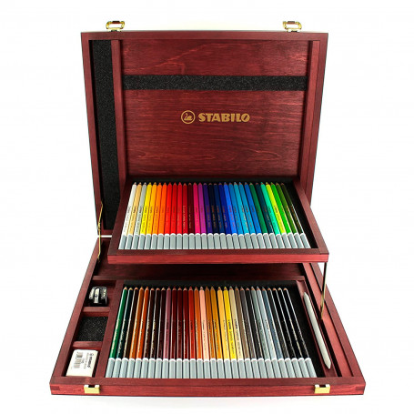 Estuche 60 Pasteles Carbothello Stabilo y Complementos