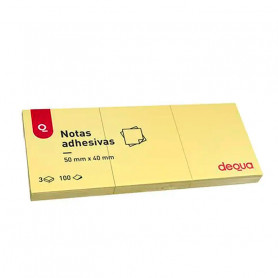 Pack 3 Bloc Notas Autoadhesivas 40 x 50 mm Dequa