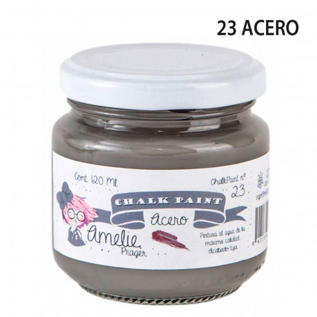 Chalk Paint Amelie Prager 120 cc Nº 23-Acero