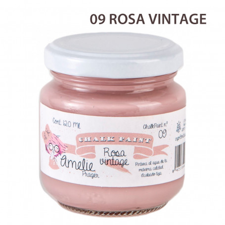 Chalk Paint Amelie Prager 120 cc Nº 09-Rosa Vintage