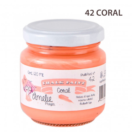 Chalk Paint Amelie Prager 120 cc Nº 42-Coral