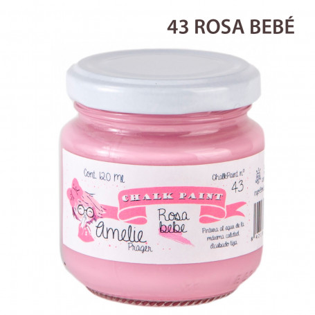 Chalk Paint Amelie Prager 120 cc Nº 43-Rosa Bebé