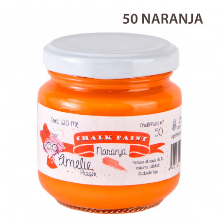 Chalk Paint Amelie Prager 120 cc Nº 50-Naranja