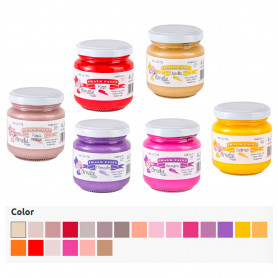 Chalk Paint Amelie Prager 120ml Gama Amarillos Rojos y Malvas