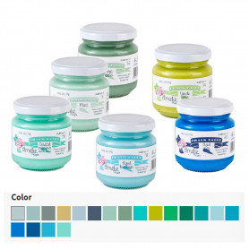 Chalk Paint Amelie Prager 120 cc Gama Verdes y Azules