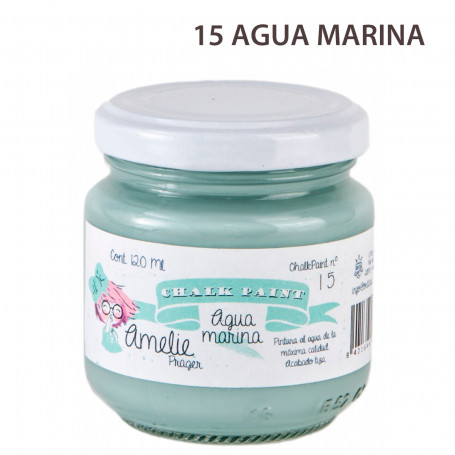 Chalk Paint Amelie Prager 120 cc Nº 15-Agua Marina