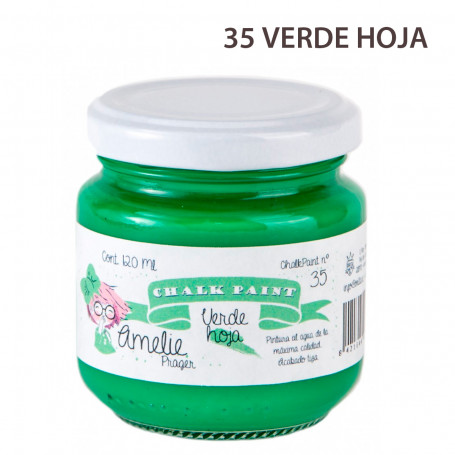 Chalk Paint Amelie Prager 120 cc Nº 35-Verde Hoja